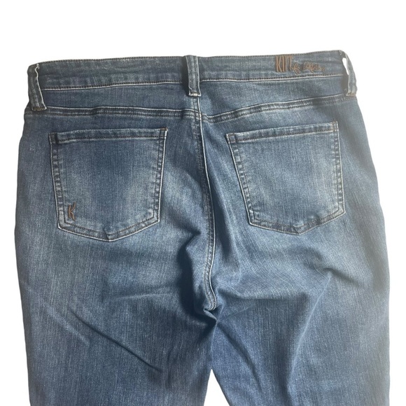 Kut from the Kloth CARLO ankle Skinny Jeans Blue Size 14 NWOT distressed hem - Picture 9 of 10